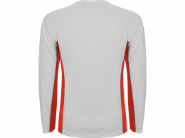 Roly Футболка "Shanghai " мужская с длинным рукавом, белый/красный