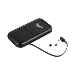 mid-oceangift Беспроводное ЗУ "Fast & Furious", 10000 mAh, с быстрой (22.5W/15W) зарядкой, с магнитным кабелем и набором переходников, с подсветкой логотипа