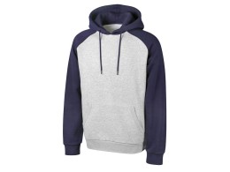 US Basic Толстовка с капюшоном «Dublin» мужская, темно-синий/серый меланж