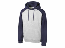 US Basic Толстовка с капюшоном «Dublin» мужская, темно-синий/серый меланж