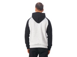 US Basic Толстовка с капюшоном «Dublin» мужская, черный/серый меланж