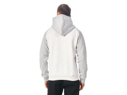 US Basic Толстовка с капюшоном «Dublin» мужская, серый меланж/белый меланж