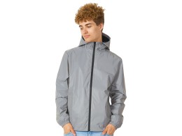 US Basic Ветровка светоотражающая 2XL, серебристый