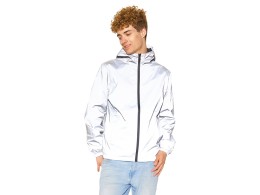 US Basic Ветровка светоотражающая 2XL, серебристый