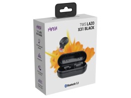 HIPER Наушники HIPER TWS Lazo X31 Black (HTW-LX31) Bluetooth 5.1 гарнитура, Черный