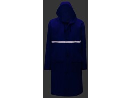 US Basic Длинный дождевик Lanai из полиэстера со светоотражающей тесьмой, кл.синий