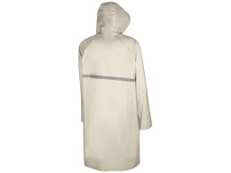 US Basic Длинный дождевик Lanai из полиэстера со светоотражающей тесьмой, молочный