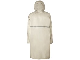 US Basic Длинный дождевик Lanai из полиэстера со светоотражающей тесьмой, молочный