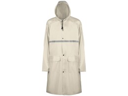 US Basic Длинный дождевик Lanai из полиэстера со светоотражающей тесьмой, молочный