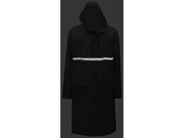 US Basic Длинный дождевик Lanai из полиэстера со светоотражающей тесьмой, черный