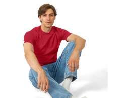 Разное Футболка HD Fit короткий рукав с эластаном, мужская, красный