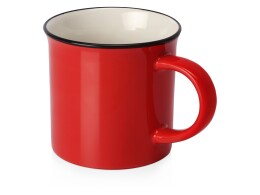 Разное Кружка Countryside S с черным ободком, белая внутри, цветная снаружи, красный