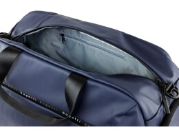 bugatti Сумка спортивная BUGATTI Blanc, синяя, тарпаулин/полиэстер, 52х26х27,5 см