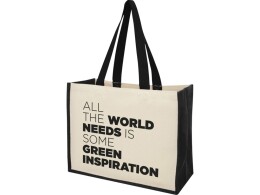 Разное Сумка-тоут Varai для покупок из холщового хлопка и джута (плотность 320 г/м2), черный