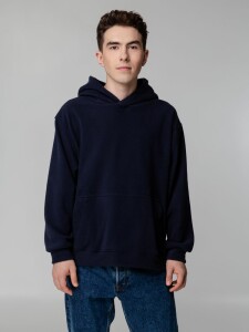 Molti Худи флисовое унисекс Manakin, темно-синее