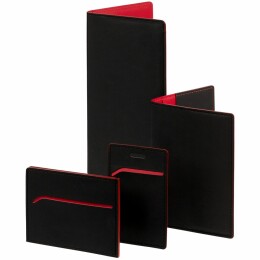 сделано в России Чехол для пропуска Multimo, черный с красным