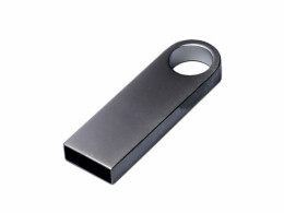 Разное USB 2.0-флешка на 512 Мбайт с мини чипом и круглым отверстием, серебристый