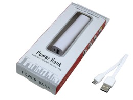 Разное PB030 Универсальное зарядное устройство power bank прямоугольной формы. 2200MAH. Белый