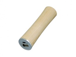 Разное PB_wood2 Универсальное зарядное устройство power bank круглой формы. 2600MAH. Белый