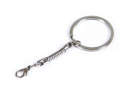 Разное Карабин с кольцом K03, для mini, серебро