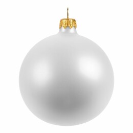 сделано в России Елочный шар Gala Matt в коробке, 8,5 см, белый