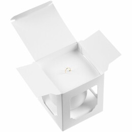 сделано в России Елочный шар Gala Matt в коробке, 8,5 см, белый