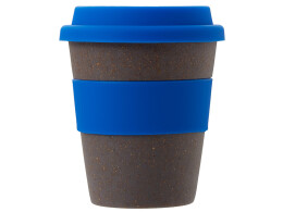 Разное Стакан с силиконовой крышкой "Cafe", синий
