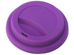 Разное Стакан с силиконовой крышкой "Cafe", фиолетовый