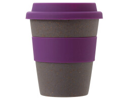 Разное Стакан с силиконовой крышкой "Cafe", фиолетовый