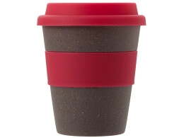 Разное Стакан с силиконовой крышкой "Cafe", розовый