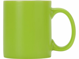 Разное Матовая кружка Марко базовой формы, цветная снаружи, белая внутри, зеленое яблоко