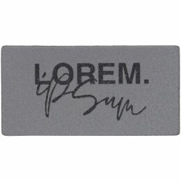 сделано в России Лейбл светоотражающий Tao, S, серый