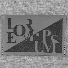 сделано в России Лейбл светоотражающий Tao, XL, серый