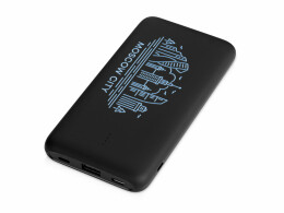 Evolt Внешний беспроводной аккумулятор с подсветкой лого "Reserve X". 8000 mAh, черный