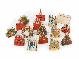 Разное Ёлочная гирлянда с лампами «Достопримечательности России»