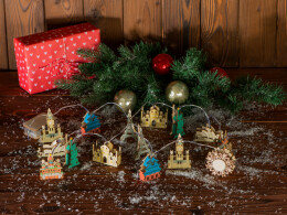 Разное Ёлочная гирлянда с лампами «Достопримечательности мира»