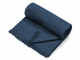 Разное Плед "Lina"133x180 см., 100% хлопок, синий