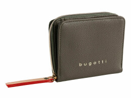 bugatti Кошелёк женский BUGATTI Ella, оливковый, полиуретан, 12х3х10 см