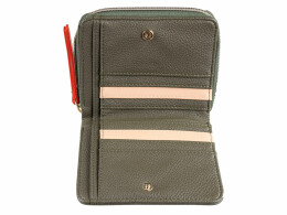 bugatti Кошелёк женский BUGATTI Ella, оливковый, полиуретан, 12х3х10 см