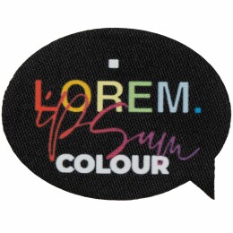 сделано в России Наклейка тканевая Lunga Bubble, M, черная