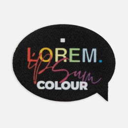 сделано в России Наклейка тканевая Lunga Bubble, M, черная