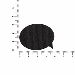 сделано в России Наклейка тканевая Lunga Bubble, M, черная