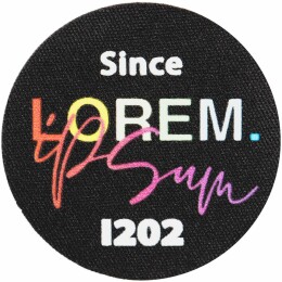 сделано в России Наклейка тканевая Lunga Round, M, черная