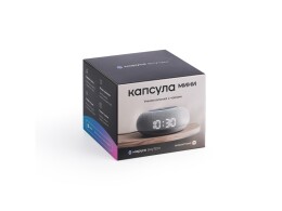 VK Умная колонка VK Капсула Мини с голосовым помощником Марусей, светлый серый
