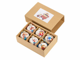 Разное Набор новогодних шаров, 6 шт.