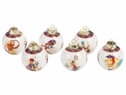 Разное Набор новогодних шаров, 6 шт.