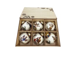 Разное Набор новогодних шаров, 6 шт.