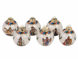 Разное Набор новогодних шаров, 6 шт.