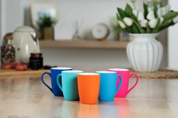 Разное Кружка Good Morning с покрытием софт-тач, бирюзовая