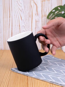 Разное Кружка Promo Soft с покрытием софт-тач, черная